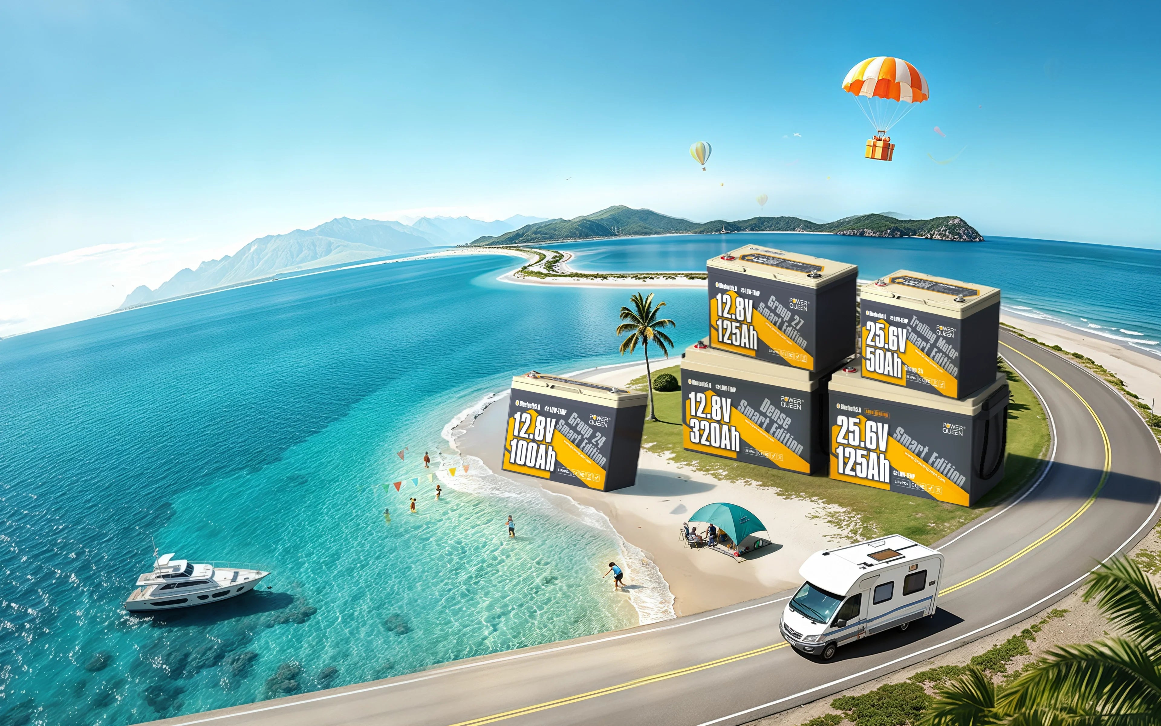 Power-Queen-Latest-LiFePO4-Battery-Canada-perfect-for-solar-system-Rv-trips