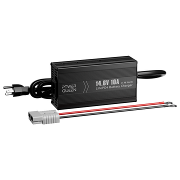 Power Queen 14.6V 10A LiFePO4 Battery Charger for 12V LiFePO4 Battery