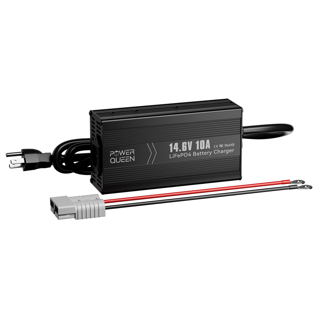 Power Queen 14.6V 10A LiFePO4 Battery Charger for 12V LiFePO4 Battery