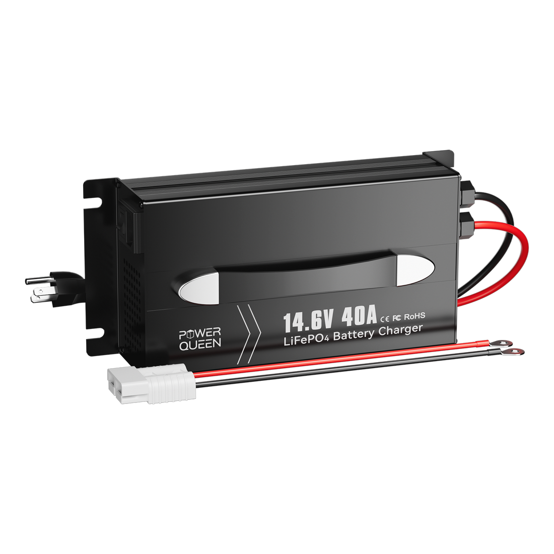 Power Queen 14.6V 40A LiFePO4 Battery Charger for 12V LiFePO4 Battery
