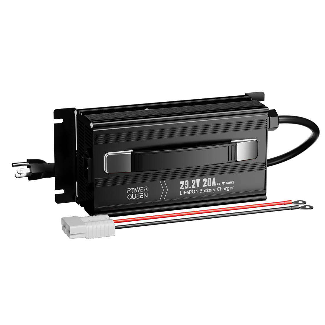 Power Queen 29.2V20A LiFePO4 Battery Charger for 24V LiFePO4 Battery