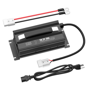 Chargeur de batterie Power Queen 29,2 V 20 A LiFePO4 pour batterie 24 V LiFePO4