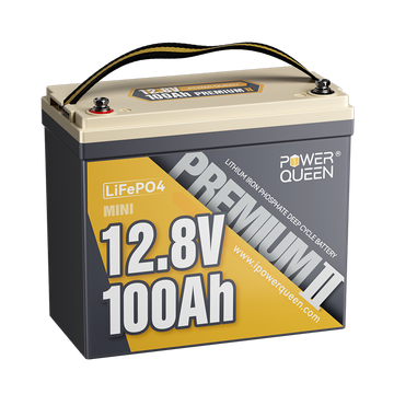 Power Queen 12V 100Ah Mini LiFePO4 Battery