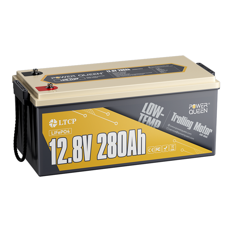 Power Queen 12V 280Ah Low-Temp Deep Cycle LiFePO4 Battery
