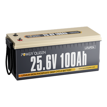 Power Queen 24V 100Ah LiFePO4 Battery