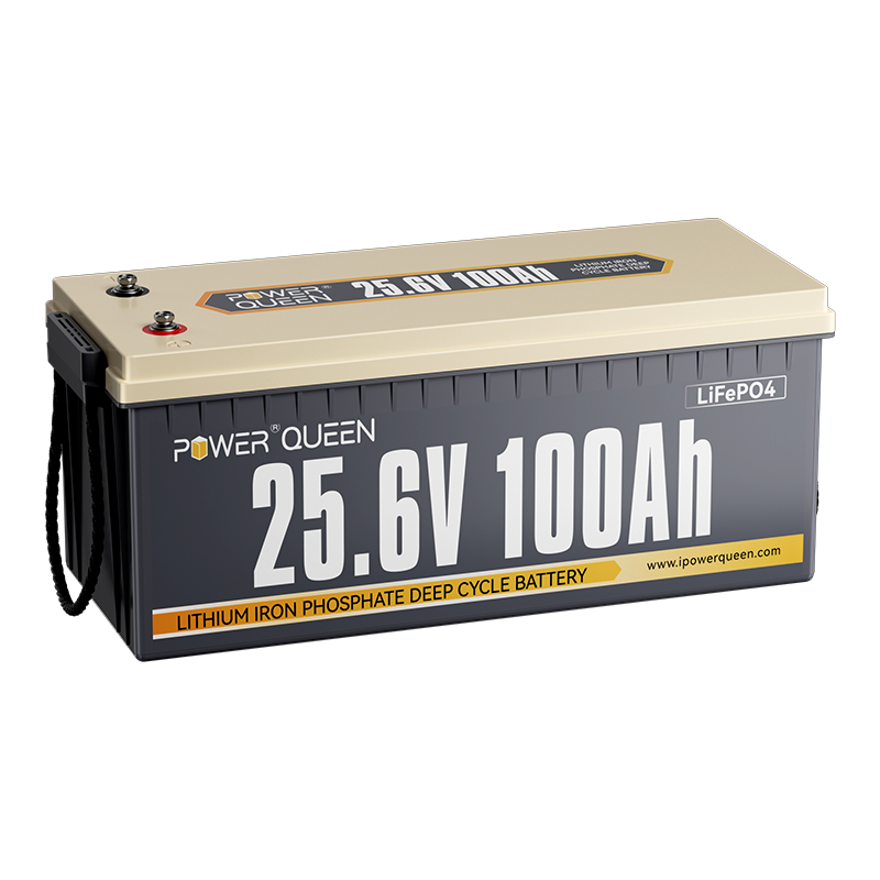 Power Queen 24V 100Ah LiFePO4 Battery