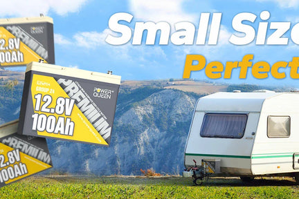 PowerQueen’s 12V100Ah Premium Deep cycle LiFePo4 battery,small size bigger power!