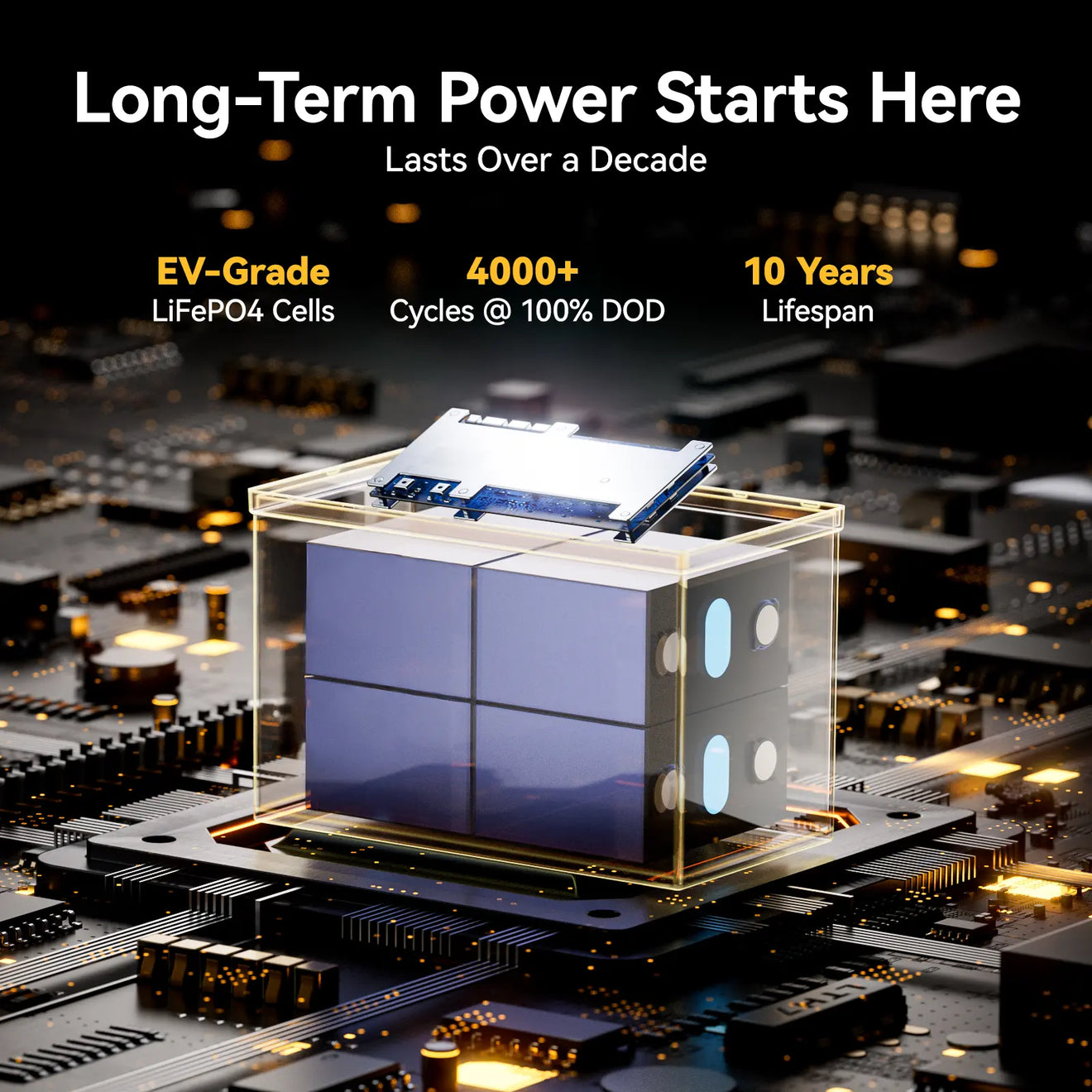 Batterie LiFePO4 Power Queen 12 V 200 Ah