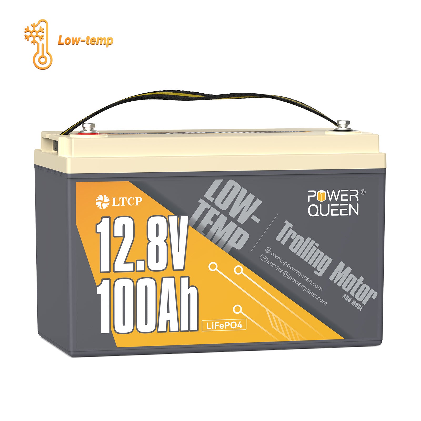 [Final CA$341] Power Queen 12V 100Ah Low-Temp Deep Cycle Lithium Battery