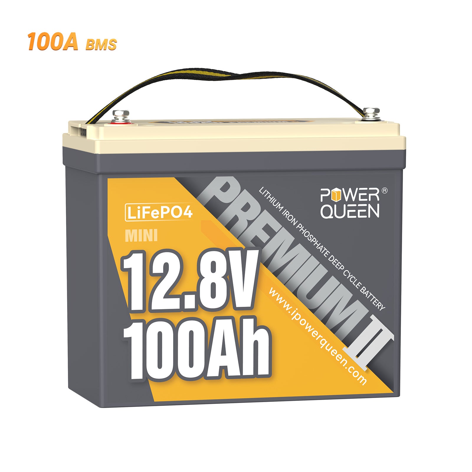 [Final CA$313] Power Queen 12V 100Ah Mini LiFePO4 Battery