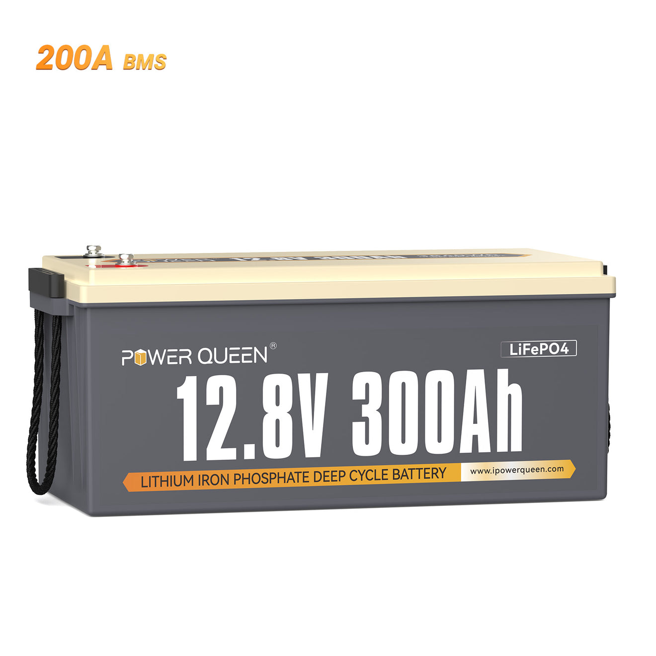 Power Queen 12V 300Ah LiFePO4 Battery