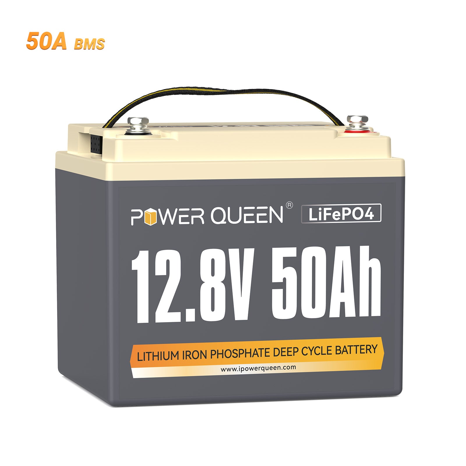 Power Queen 12V 50Ah LiFePO4 Battery