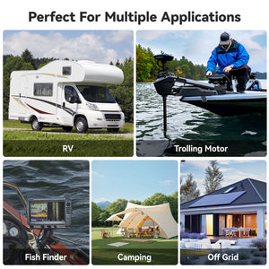 Power Queen 12V 100Ah Mini LiFePO4 Battery