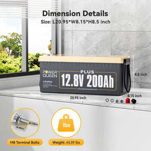 12V 200Ah Plus LiFePO4 Battery