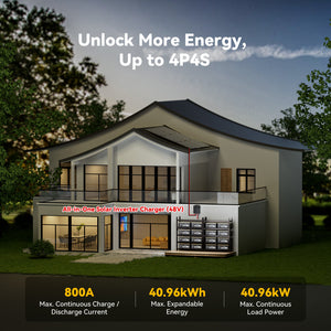 12V 200Ah Plus LiFePO4 Battery Up to 4p4s