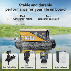 12V 280Ah Low-Temp Deep Cycle LiFePO4 Battery for board