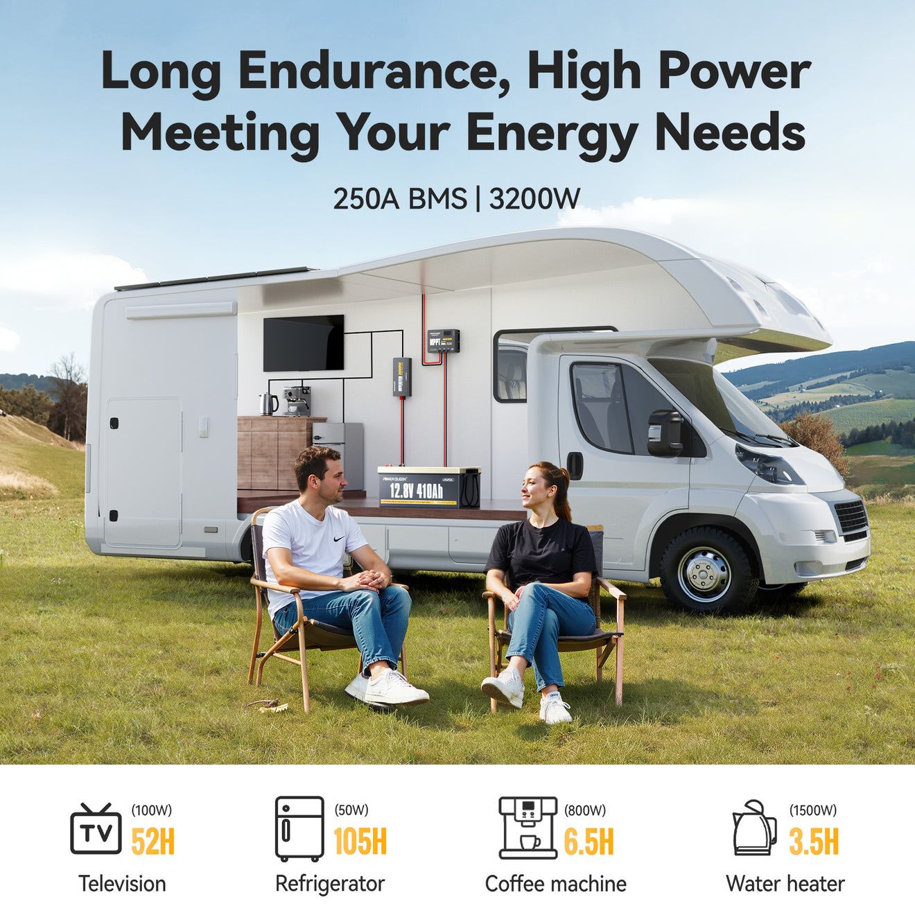 Batterie LiFePO4 Power Queen 12 V 410 Ah