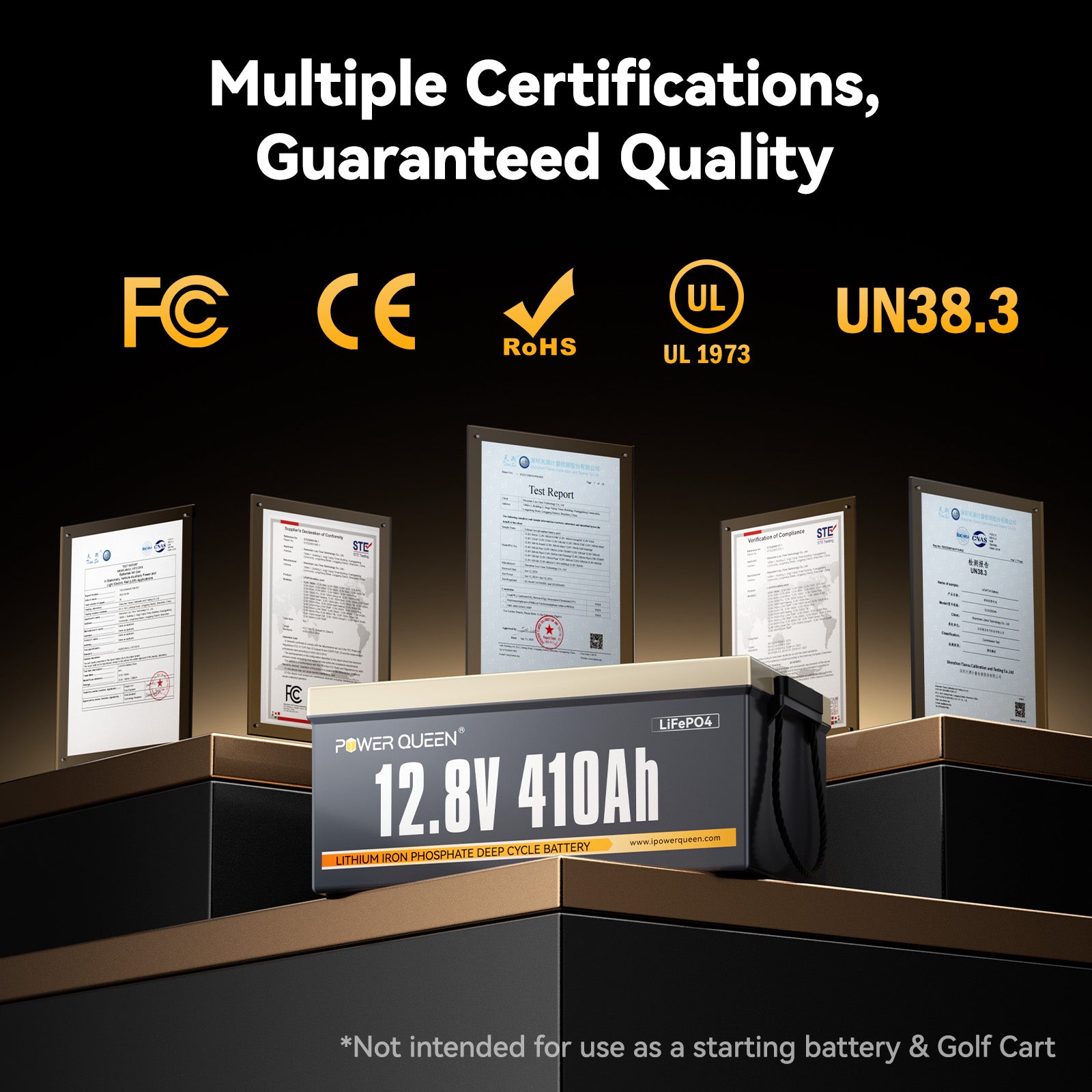 Batterie LiFePO4 Power Queen 12 V 410 Ah