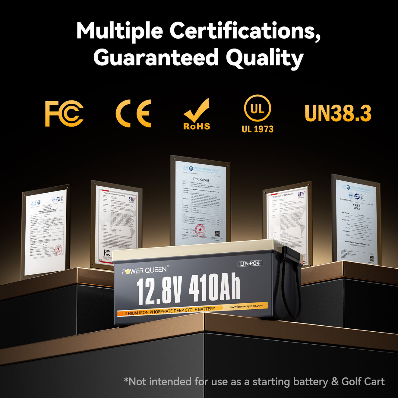 Batterie LiFePO4 Power Queen 12 V 410 Ah