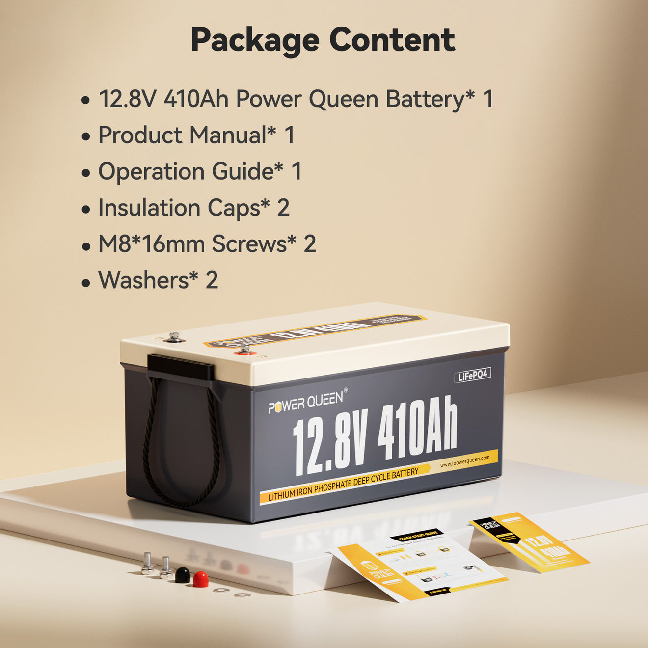 Batterie LiFePO4 Power Queen 12 V 410 Ah