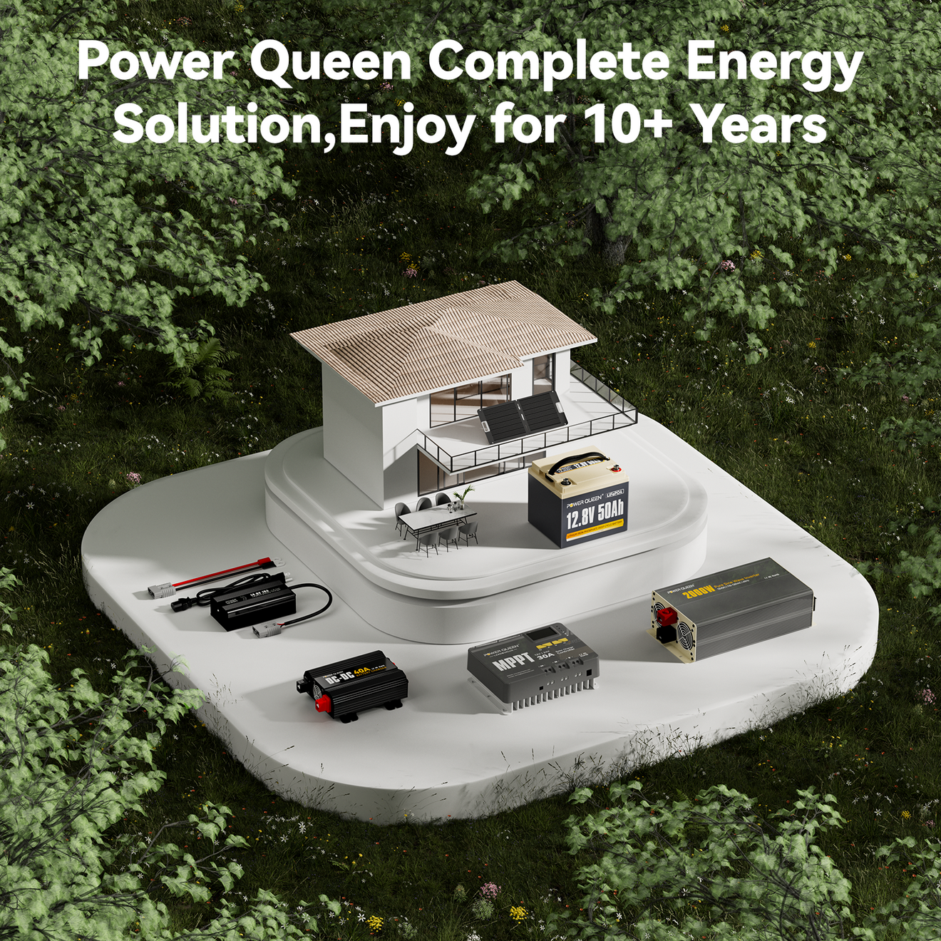 Power Queen 12V 50Ah LiFePO4 Battery