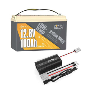 Batterie lithium à décharge profonde basse température Power Queen 12 V 100 Ah