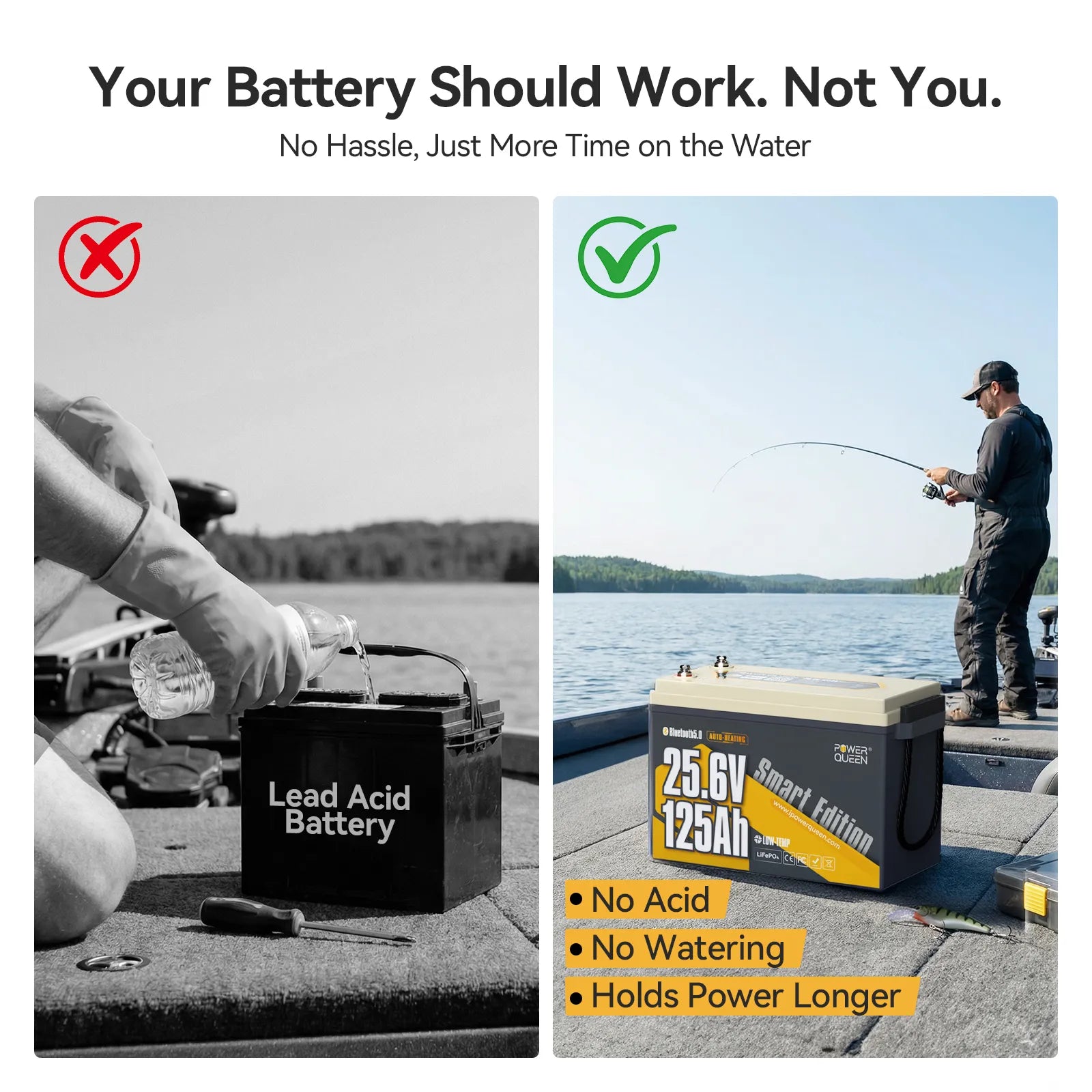 Batterie LiFePO4 Power Queen 12 V 200 Ah