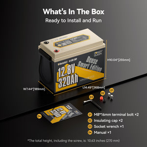 Batterie LiFePO4 Power Queen 12 V 200 Ah
