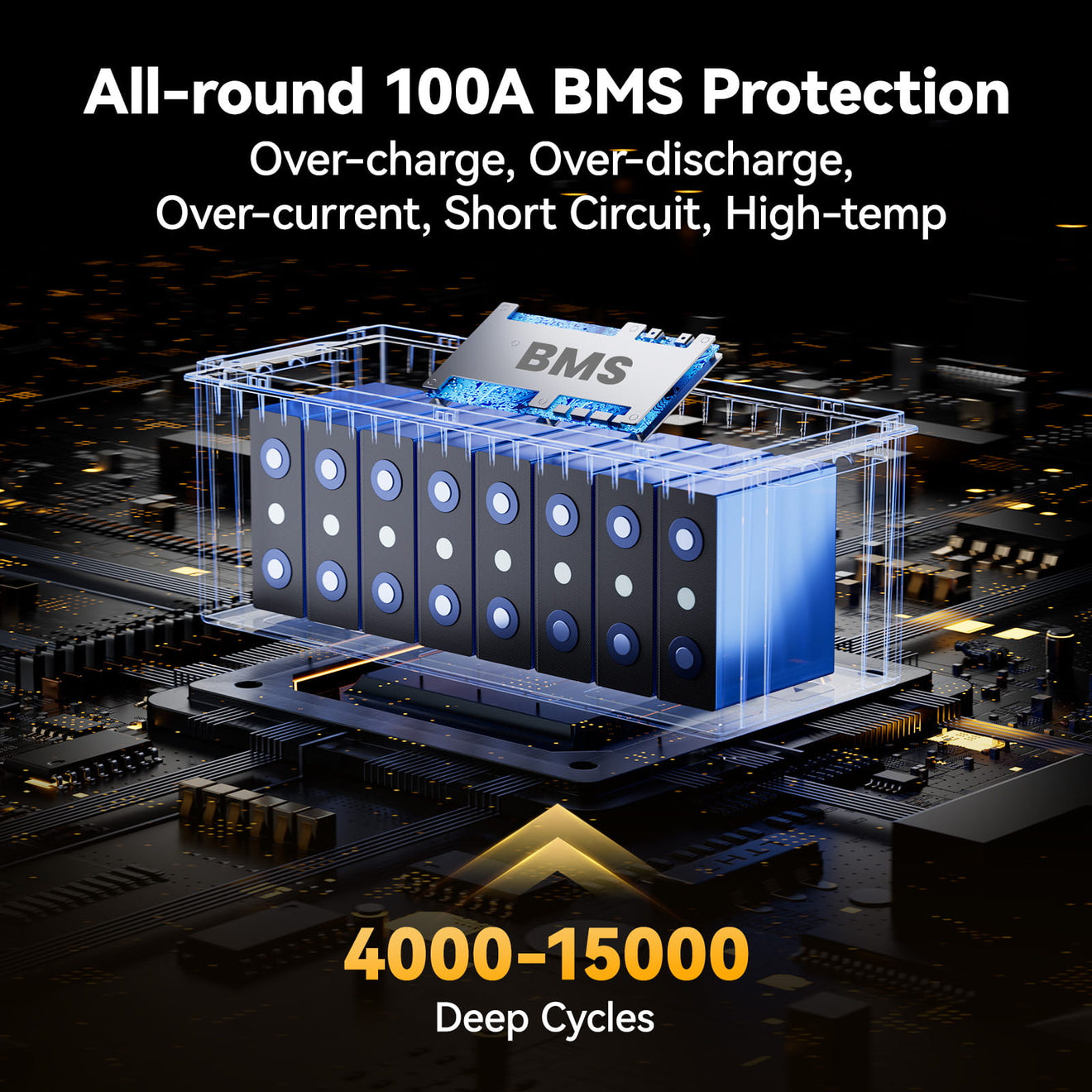 Power Queen 24V 100Ah LiFePO4 Battery