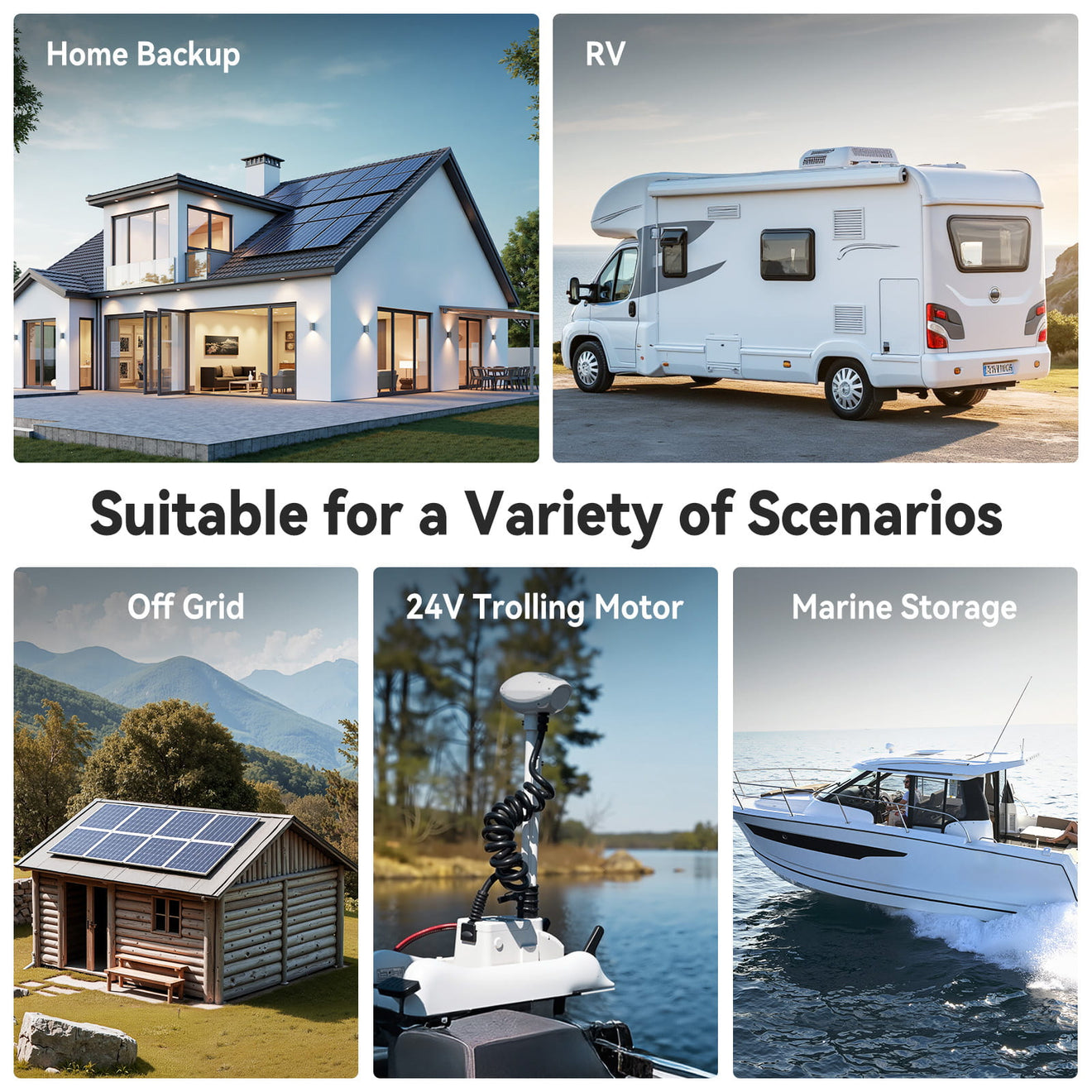 Power Queen 24V 100Ah LiFePO4 Battery