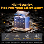 Power Queen 12V 100Ah Group 24 LiFePO4 Battery