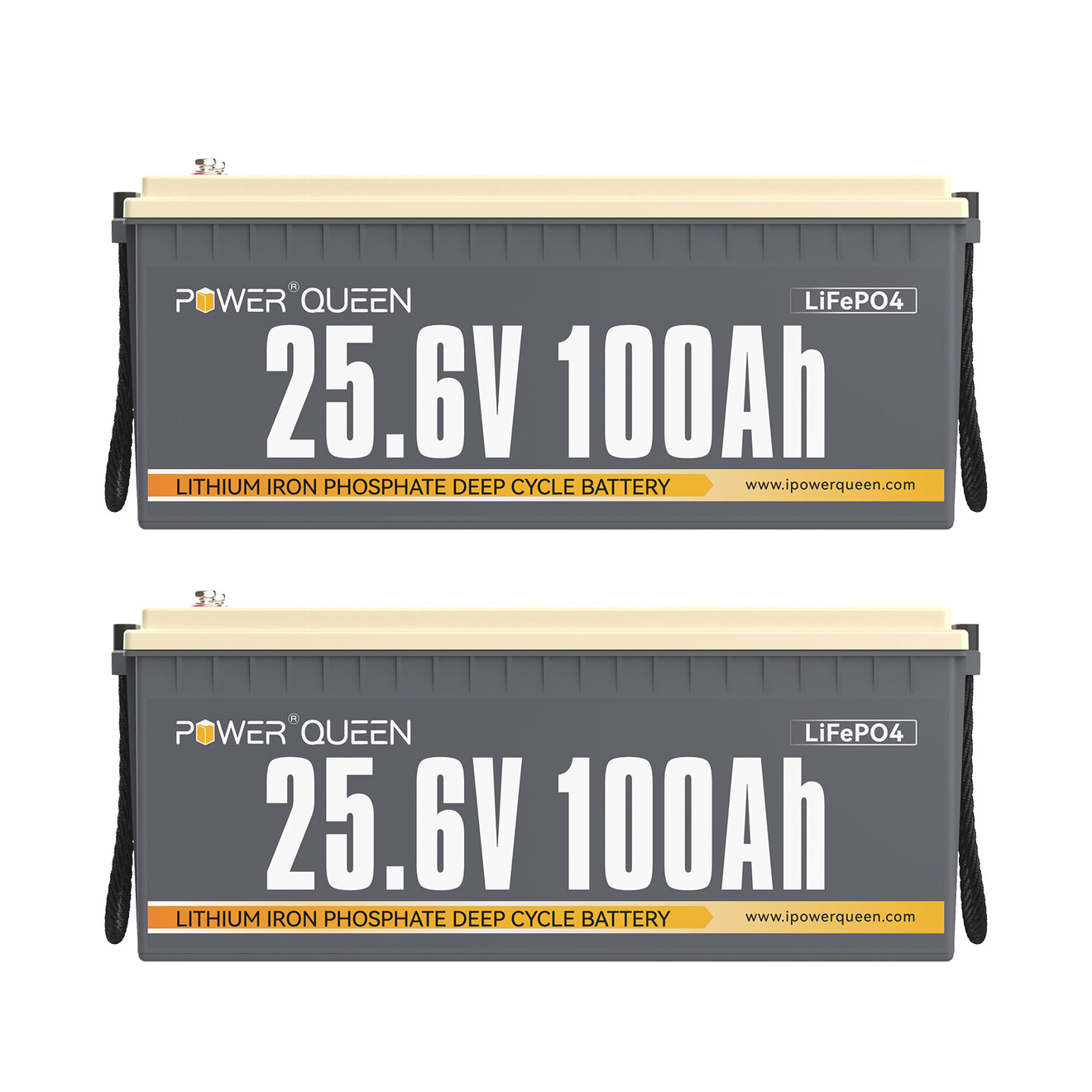 Power Queen 24V 100Ah LiFePO4 Battery