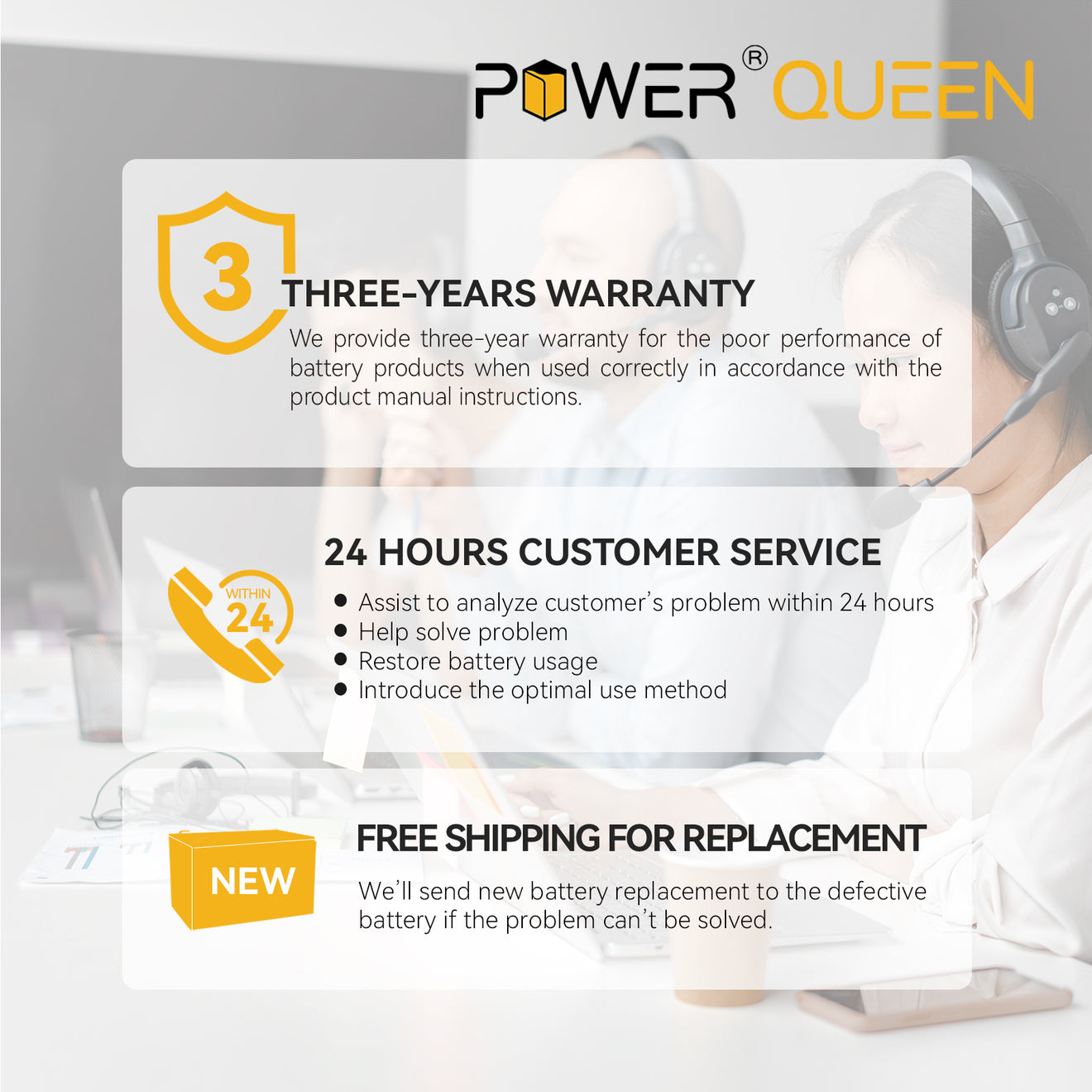 Batterie LiFePO4 Power Queen 12 V 200 Ah