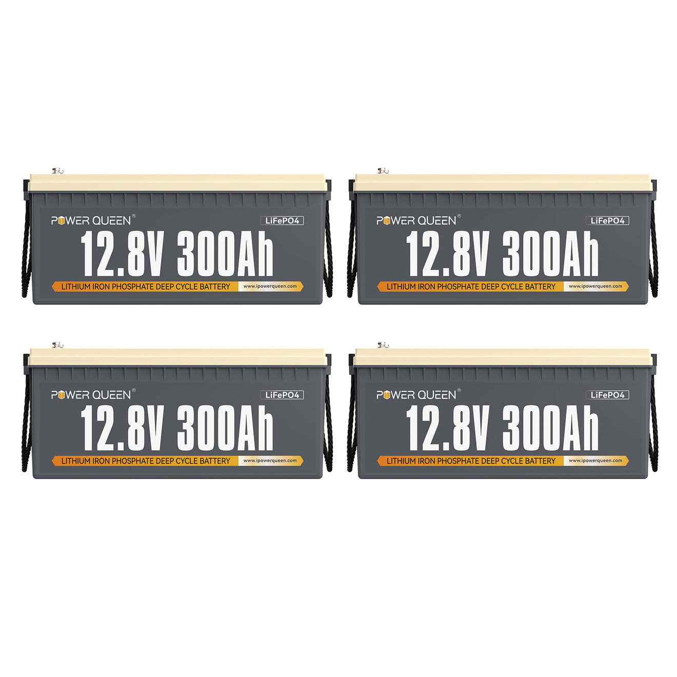 Power Queen 12V 300Ah LiFePO4 Battery