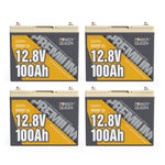 Power Queen 12V 100Ah Group 24 LiFePO4 Battery