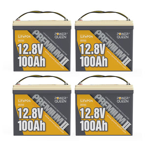 Power Queen 12V 100Ah Mini LiFePO4 Battery
