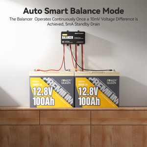 Power Queen Battery Balancer 48V Battery Equalizer for 24V/36V/48V Battery Bank