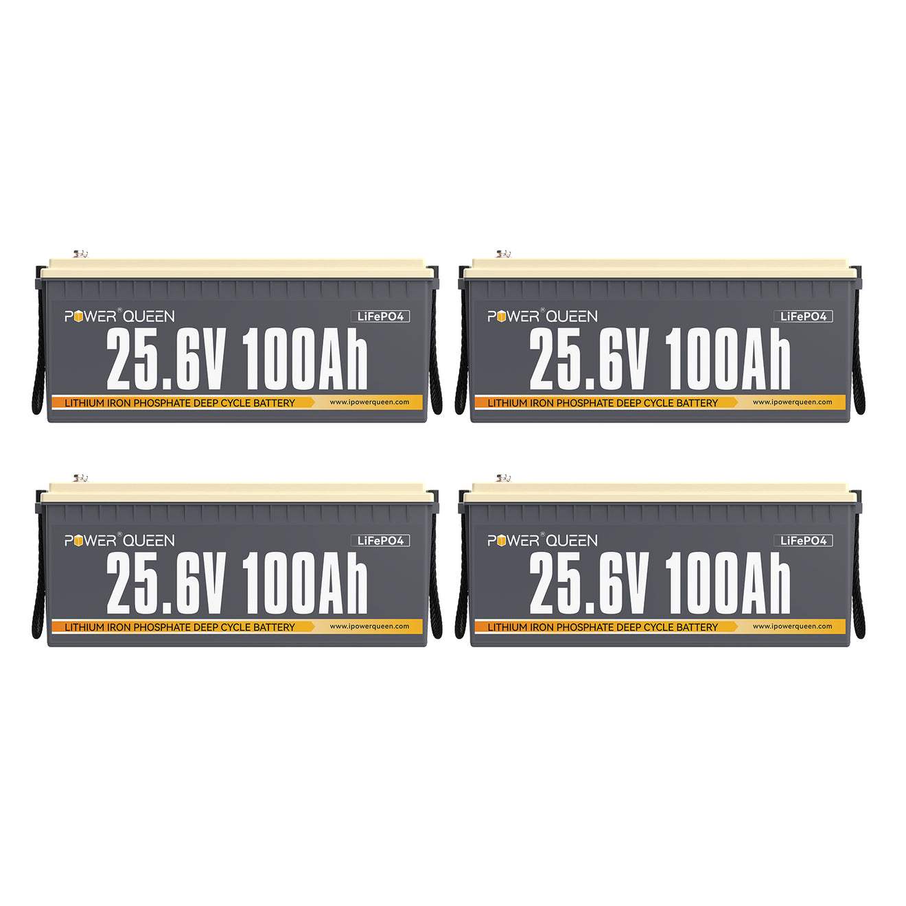 Power Queen 24V 100Ah LiFePO4 Battery