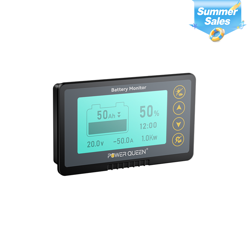 Power Queen 500A Battery Monitor with Shunt
