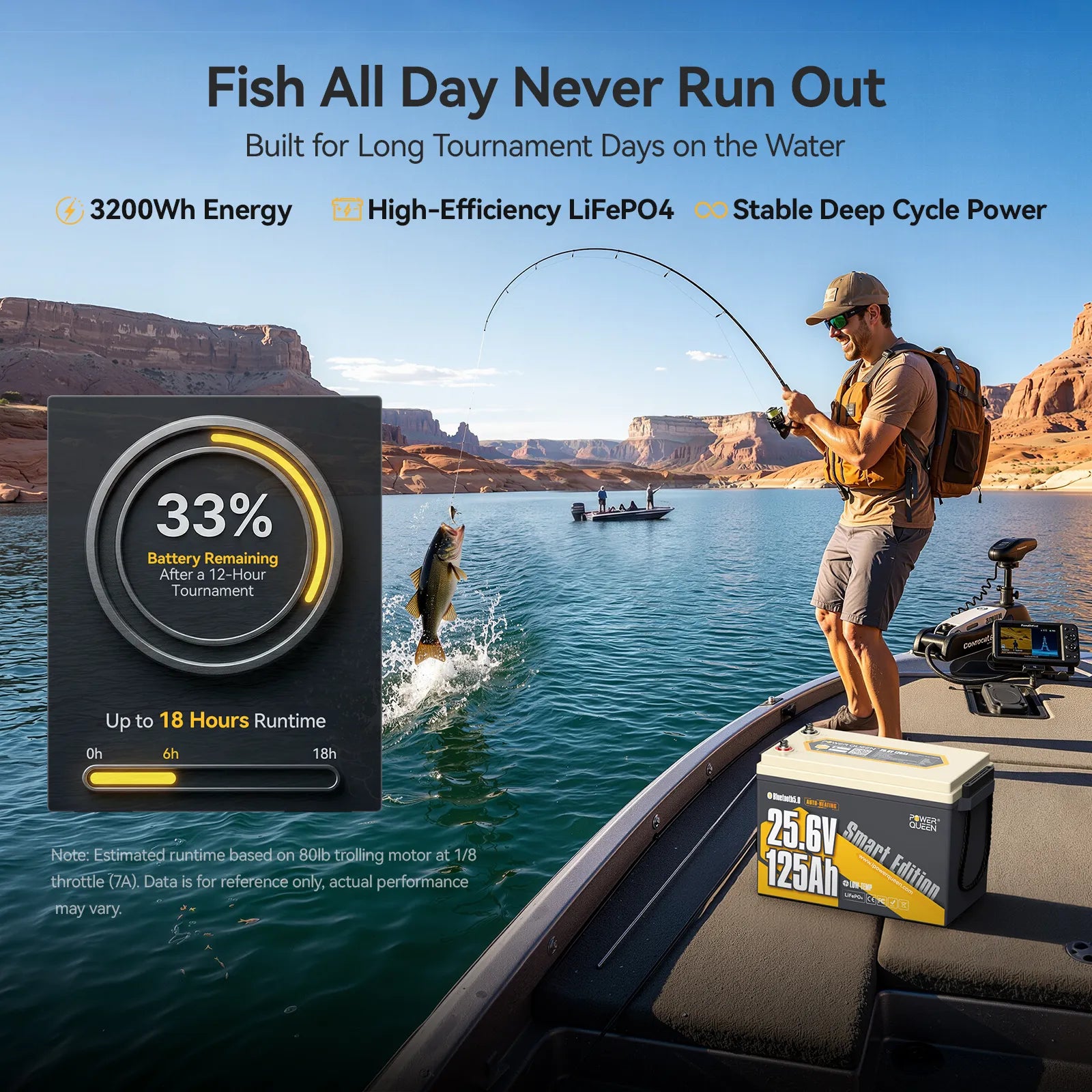 Batterie LiFePO4 Power Queen 12 V 200 Ah