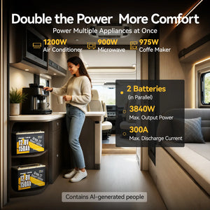 Batterie LiFePO4 Power Queen 12 V 200 Ah
