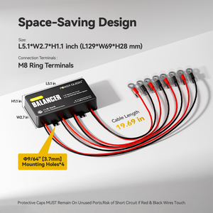 Power Queen Battery Balancer 48V Battery Equalizer for 24V/36V/48V Battery Bank
