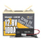 Batterie LiFePO4 intelligente Power Queen 12 V 100 Ah Groupe 24 + chargeur 14,6 V 20 A