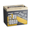 Power Queen 12V 100Ah Group 24 Smart Deep Cycle Lithium Battery