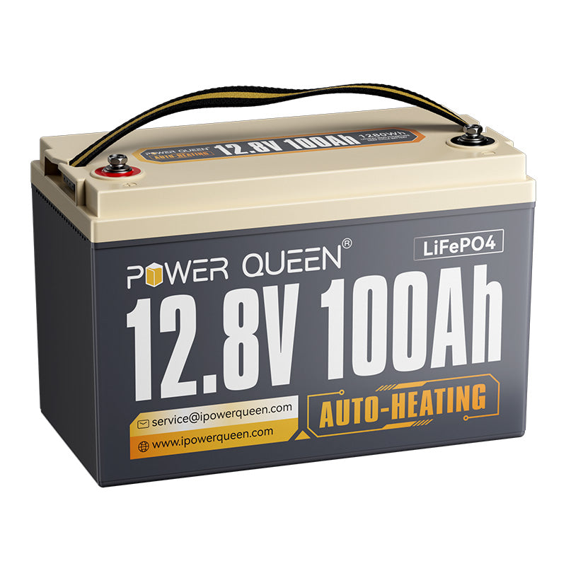 Batterie LiFePO4 auto-chauffante Power Queen 12 V 100 Ah