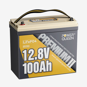 [Like New] Power Queen 12V 100Ah Mini LiFePO4 Battery