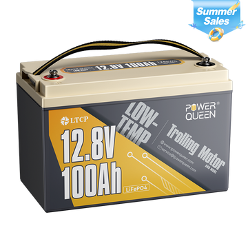 Power Queen 12V 100Ah Low-Temp Deep Cycle Lithium Battery