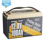 Power Queen 12V 100Ah Low-Temp Smart Deep Cycle Lithium Battery