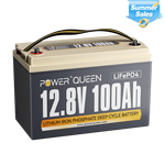 Power Queen 12V 100Ah LiFePO4 Battery