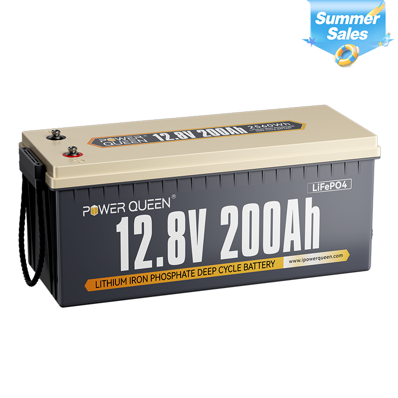 Power Queen 12V 200Ah LiFePO4 Battery